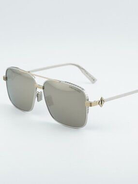 Dior CD DIAMOND S9F F2A5 Women Sunglasses Palladium Square Frame, Silver Lenses